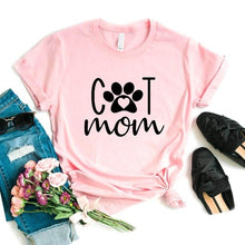 Load image into Gallery viewer, Cat Mom Paw Print Women Tshirts Cotton Casual Funny t Shirt For Lady Yong Girl Top Tee 6 Color NA-993