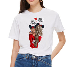 Load image into Gallery viewer, SexeMara Super Mom T shirt Women Mother's Love Print White T-shirt Harajuku Mama TShirt Vogue Tops tee shirt Femme Vogue Summer