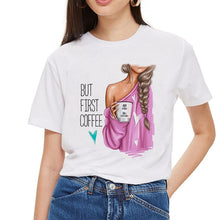 Load image into Gallery viewer, SexeMara Super Mom T shirt Women Mother's Love Print White T-shirt Harajuku Mama TShirt Vogue Tops tee shirt Femme Vogue Summer