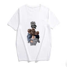 Load image into Gallery viewer, 2019 Fashion S-3XL Summer Women Casual Short Sleeve Super Mama Ladies O Neck T Shirt Loose Mom and Son Baby Boys Print Tops