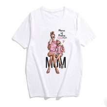 Load image into Gallery viewer, 2019 Fashion S-3XL Summer Women Casual Short Sleeve Super Mama Ladies O Neck T Shirt Loose Mom and Son Baby Boys Print Tops