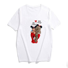 Load image into Gallery viewer, 2019 Fashion S-3XL Summer Women Casual Short Sleeve Super Mama Ladies O Neck T Shirt Loose Mom and Son Baby Boys Print Tops
