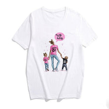 Load image into Gallery viewer, 2019 Fashion S-3XL Summer Women Casual Short Sleeve Super Mama Ladies O Neck T Shirt Loose Mom and Son Baby Boys Print Tops