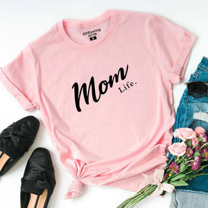 Harajuku Mom Life Shirt Mothers Day Gift Womens T Shirt Mom Life Tee Graphic Tees summer casual Female Tops drop ship