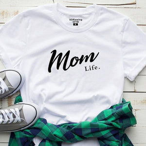 Harajuku Mom Life Shirt Mothers Day Gift Womens T Shirt Mom Life Tee Graphic Tees summer casual Female Tops drop ship
