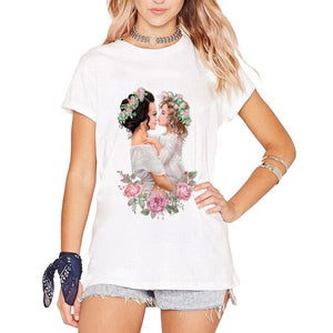 Super Mom T Shirt Women Mother Daughter Outfits T Shirt Mom Mum Vogue Boy Girls Tshirts Tops Gift for Women