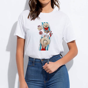 Super Mom Round Collar Tshirt Pop Harajuku Trendy Hipster Punk Kawaii  T-shirt Oversize Vogue Spring Summer Hip Hop Cute T shirt