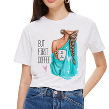 Load image into Gallery viewer, SexeMara Super Mom T shirt Women Mother&#39;s Love Print White T-shirt Harajuku Mama TShirt Vogue Tops tee shirt Femme Vogue Summer
