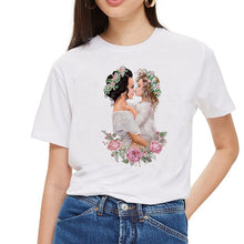 Load image into Gallery viewer, SexeMara Super Mom T shirt Women Mother&#39;s Love Print White T-shirt Harajuku Mama TShirt Vogue Tops tee shirt Femme Vogue Summer
