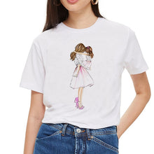 Load image into Gallery viewer, SexeMara Super Mom T shirt Women Mother&#39;s Love Print White T-shirt Harajuku Mama TShirt Vogue Tops tee shirt Femme Vogue Summer
