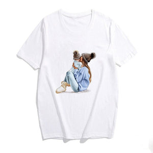 2019 Fashion S-3XL Summer Women Casual Short Sleeve Super Mama Ladies O Neck T Shirt Loose Mom and Son Baby Boys Print Tops