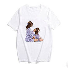 Load image into Gallery viewer, 2019 Fashion S-3XL Summer Women Casual Short Sleeve Super Mama Ladies O Neck T Shirt Loose Mom and Son Baby Boys Print Tops
