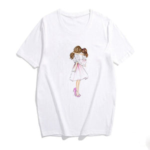 2019 Fashion S-3XL Summer Women Casual Short Sleeve Super Mama Ladies O Neck T Shirt Loose Mom and Son Baby Boys Print Tops