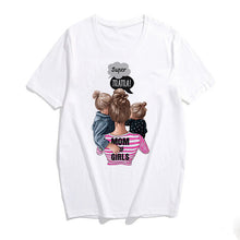 Load image into Gallery viewer, 2019 Fashion S-3XL Summer Women Casual Short Sleeve Super Mama Ladies O Neck T Shirt Loose Mom and Son Baby Boys Print Tops
