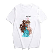 Load image into Gallery viewer, 2019 Fashion S-3XL Summer Women Casual Short Sleeve Super Mama Ladies O Neck T Shirt Loose Mom and Son Baby Boys Print Tops
