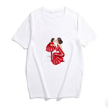 Load image into Gallery viewer, 2019 Fashion S-3XL Summer Women Casual Short Sleeve Super Mama Ladies O Neck T Shirt Loose Mom and Son Baby Boys Print Tops
